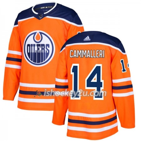 Mænd NHL Edmonton Oilers Trøje Mike Cammalleri 14 Adidas 2017-2018 Orange Authentic